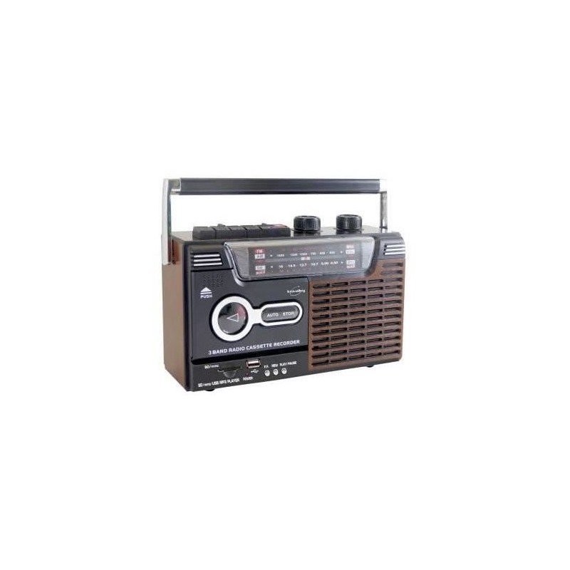 Radio-cassette enregistreur - INOVALLEY - RK10N - Haut-parleur 1 x 8 Watts - ...