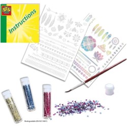 Tatouages glamour 3 en 1 - SES CREATIVE - Hobby Pink - Activité