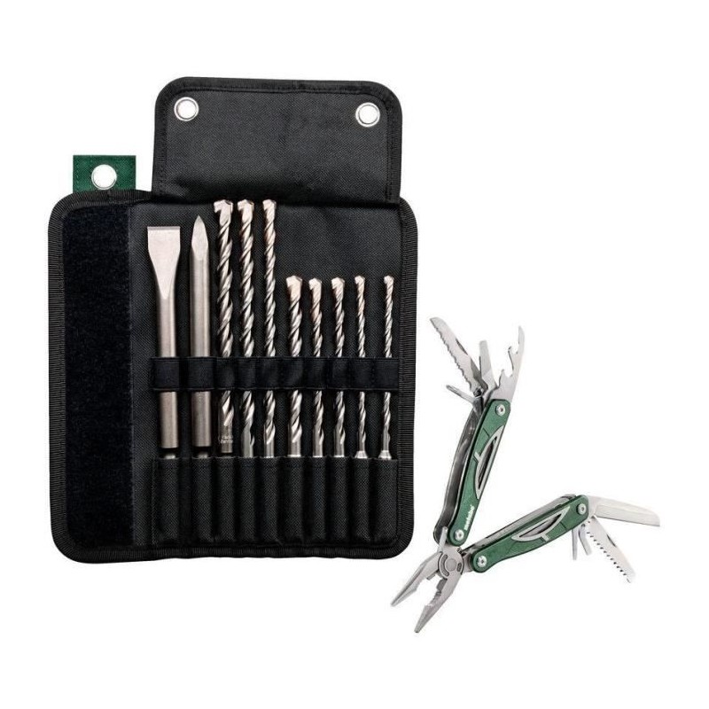 Etui avec forets / burins + Multitool - METABO - SDS-Plus Pro 4 - Accessoires...