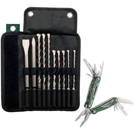 Etui avec forets / burins + Multitool - METABO - SDS-Plus Pro 4 - Accessoires...