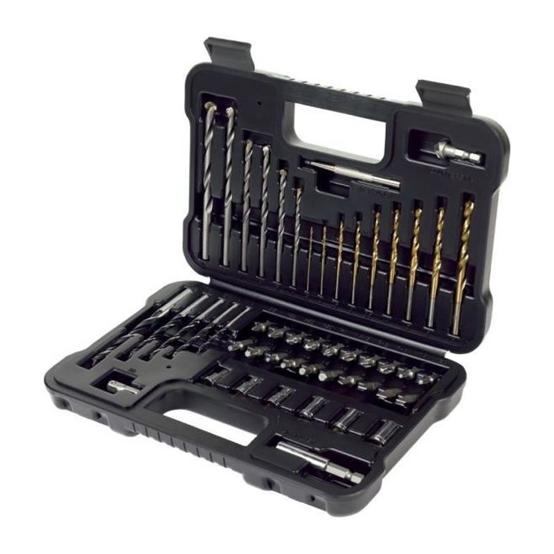 Coffret perçage vissage - BLACK+DECKER - A7188-XJ - 50 accessoires - forets, ...