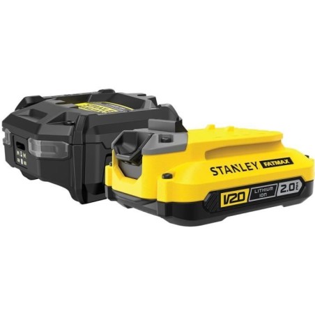 Starter Kit - STANLEY FATMAX V20 - SFMCB10D1-QW - Chargeur 1,25A + 1 Batterie...