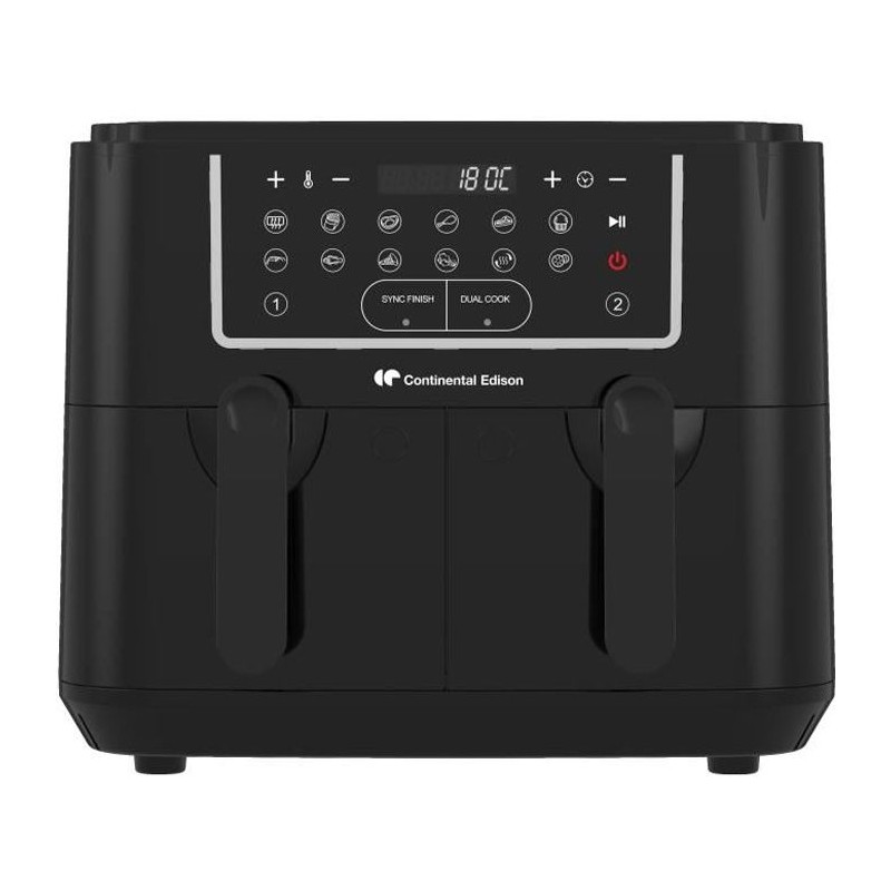 Airfryer Friteuse a Air Sans huile CONTINENTAL EDISON - CERFRSH24002CB - 9 L ...