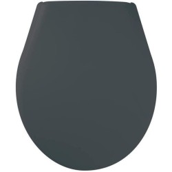 Abattant WC Marina Gris - Polypropylene - Gelco - Déclipsable - Fixation univ...