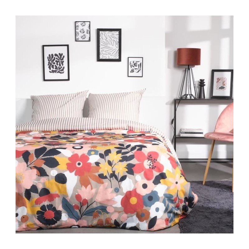 Parure de lit - TODAY - Sunshine - 122793 - 2 personnes - 240x220cm - Coton -...