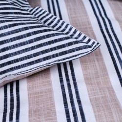 Parure de lit - TODAY Kargo - 220x240 cm - 2 personnes - coton imprimé rayé