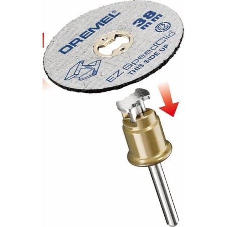 Kit de démarrage DREMEL SC406 - Adaptateur EZ SpeedClic et 2 disques a tronço...