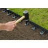 NATURE Bordure a gazon en polypropylene et polyéthylene - 16 ancres - H 4,5 x...