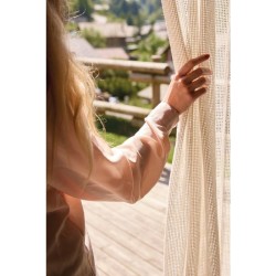 Rideau Marseillais tissé Ecru - 225 x 140 cm - TOISON D'OR