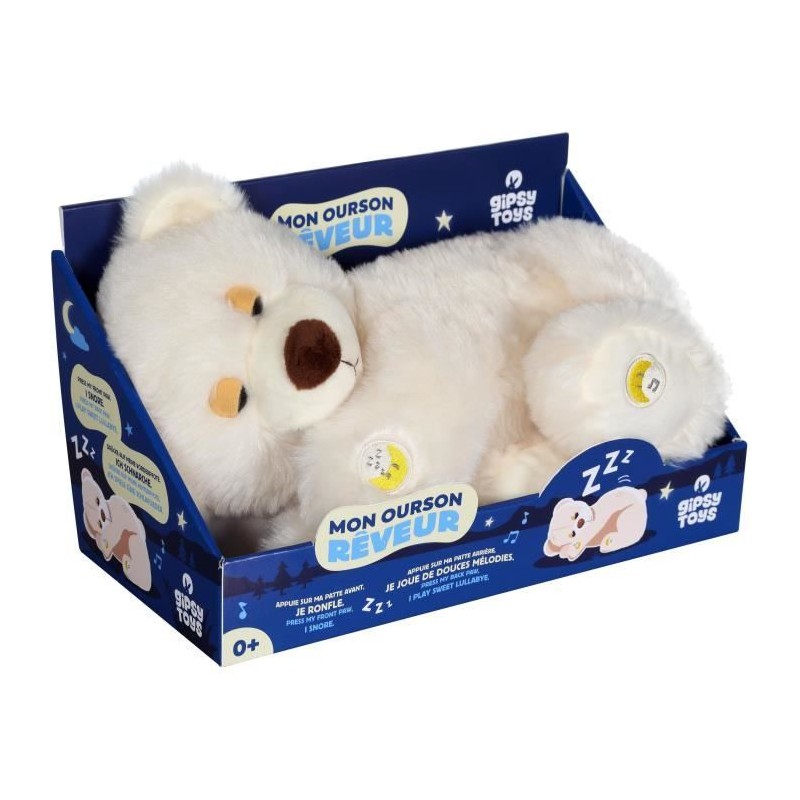 Gipsy Toys - Ourson Reveur Sonore - 30 cm – Beige