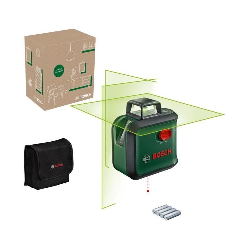 Laser lignes AdvancedLevel 360 de Bosch (3 laser lignes avec laser a 360° pou...