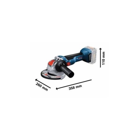 Meuleuse angulaire - BOSCH PROFESSIONAL - GWX 18V-10 - 1000 W - 125 mm - Sans...