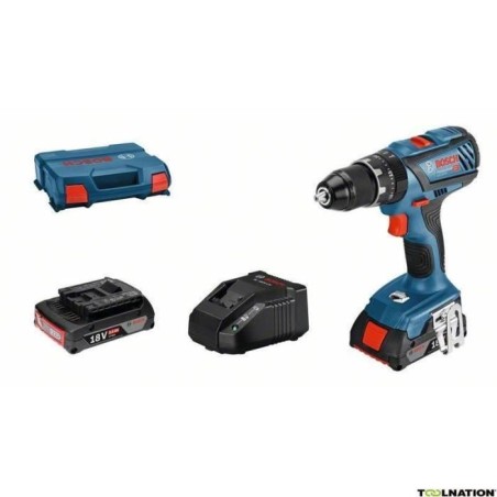 Perceuse a Percussion Bosch Professional GSB 18V-28 (couple:28/63/- Nm) + 2 b...