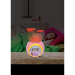 Lexibook - Réveil-projecteur Gabby - Fonction Alarme et répétition Snooz - Ve...