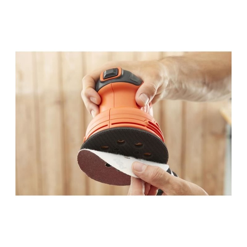 Ponceuse excentrique filaire - BLACK+DECKER - BEW210-QS - 230W - 125mm - avec...