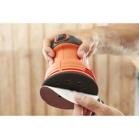 Ponceuse excentrique filaire - BLACK+DECKER - BEW210-QS - 230W - 125mm - avec...