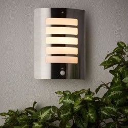 Applique extérieure avec détecteur TODD Acier - Brilliant - 1x60W - Ampoule i...