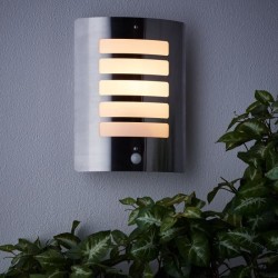 Applique extérieure avec détecteur TODD Acier - Brilliant - 1x60W - Ampoule i...