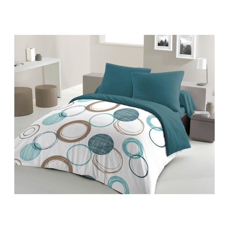 Parure de couette HOME LINGE PASSION Audace - couette 240 x 260 cm + 2 taies ...