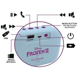 Enceinte Bluetooth Portable La Reine des Neiges II - LEXIBOOK - Bluetooth 5.0...