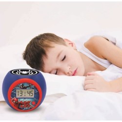 Lexibook - Réveil-projecteur Spiderman - Fonction Alarme et répétition Snooz ...