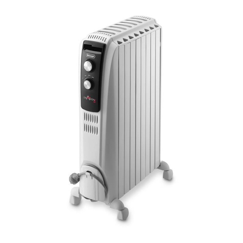 Radiateur bain d'huille Dragon4 DELONGHI - 2000W - 3 allures de chauffe - Tec...