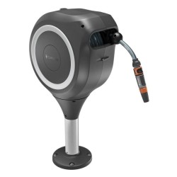 Dévidoir automatique pour terrasse - GARDENA - RollUp - S - Blanc - Longueur ...