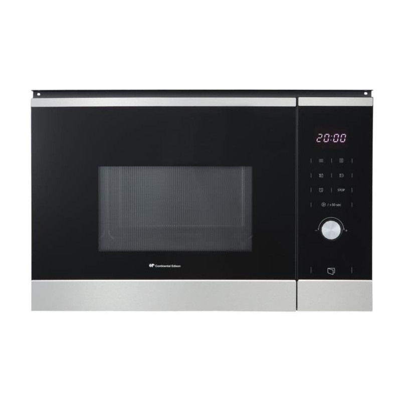 Micro ondes encastrable - CONTINENTAL EDISON - CEMO25GINE - Noir Inox L59,5 x...