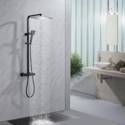 Colonne de douche OCEANIC - Mitigeur thermostatique corps froid - Pomme haute...