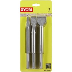 RYOBI - Kit 3 burins SDS+...