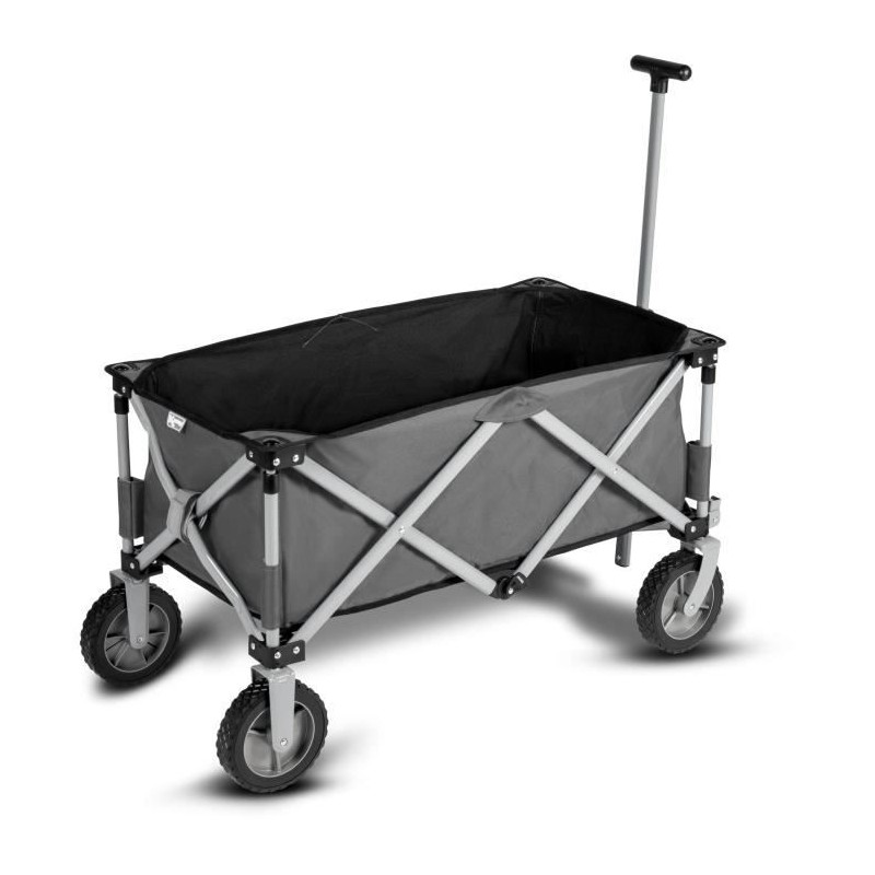 Chariot 4 roues - KAMPA - Trucker Trolley - Pliable - Gris