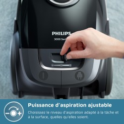 Aspirateur avec sac - PHILIPS - XD3112/09 - Série 3000 Performer