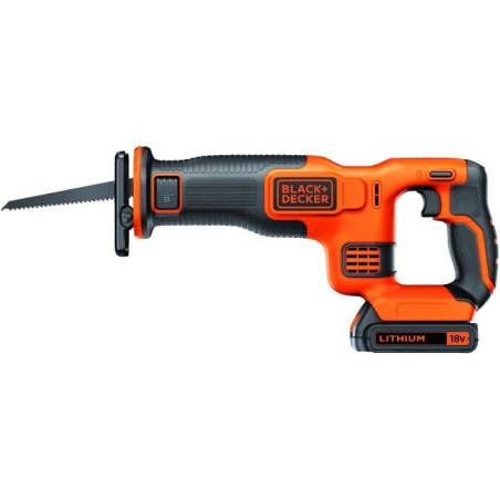 Scie sabre sans fil - BLACK+DECKER - BDCR18-QW - 18V - avec batterie 1,5 Ah +...