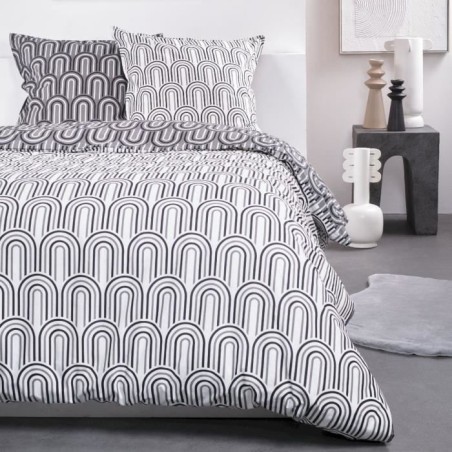 Parure de lit - TODAY - Sunshine - 2 personnes - 220x240 cm - Coton - Imprimé...