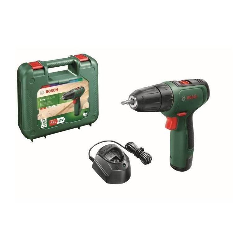 Perceuse-visseuse sans-fil Bosch - EasyDrill 1200 (Livrée avec 2 batteries 12...