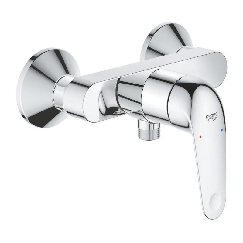 Mitigeur monocommande douche - GROHE Swift - 24333001 - Chromé - Montage mura...