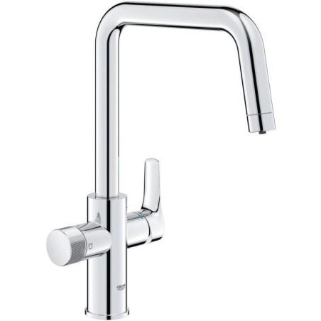 Robinet filtrant de cuisine - Chromé - Filtration de l'eau - Bec haut en U - ...