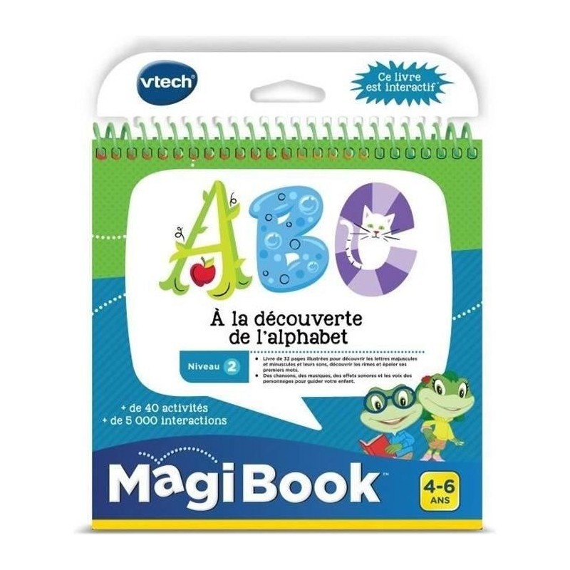 VTECH - Livre Interactif Magibook - ABC, a La Découverte De L'Alphabet