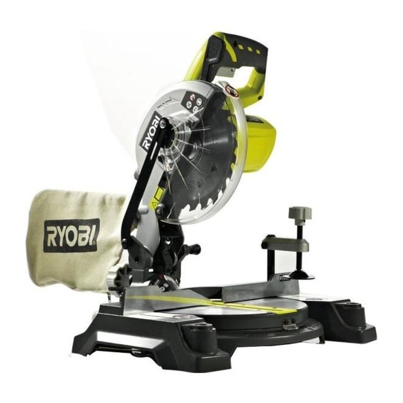 RYOBI - Scie a onglets 18V ONE+ - diam. 190 mm x 16 mm - capacité 45 x 108 mm...