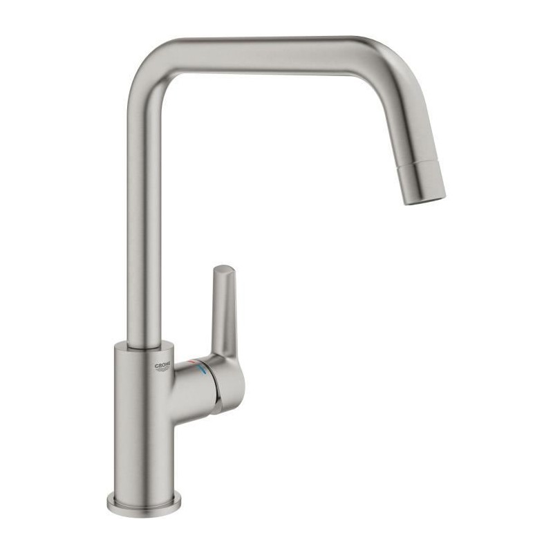 Mitigeur monocommande Evier - GROHE - Supersteel - Pivotant - Hauteur 310mm
