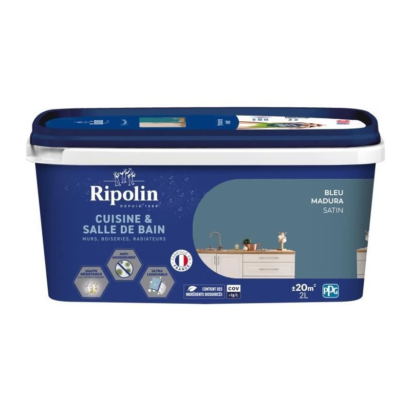Peinture murs, boiseries, plafonds, radiateurs - RIPOLIN - Cuisine et bain - ...