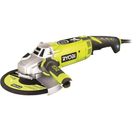 RYOBI - Meuleuse d'angle 2 000 W 230mm - poignée 180° - coffret antichocs + c...