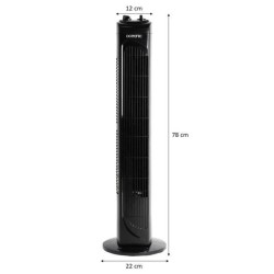 Ventilateur colonne OCEANIC - 40W - Hauteur 78 cm - 3 vitesses - Oscillant - ...