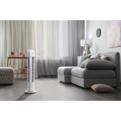 Ventilateur colonne OCEANIC - 40W - Hauteur 78 cm - 3 vitesses - Oscillant - ...