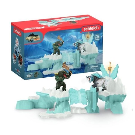 Coffret Attaque de la forteresse de glace, Tigre a dents de sabre et crocodil...