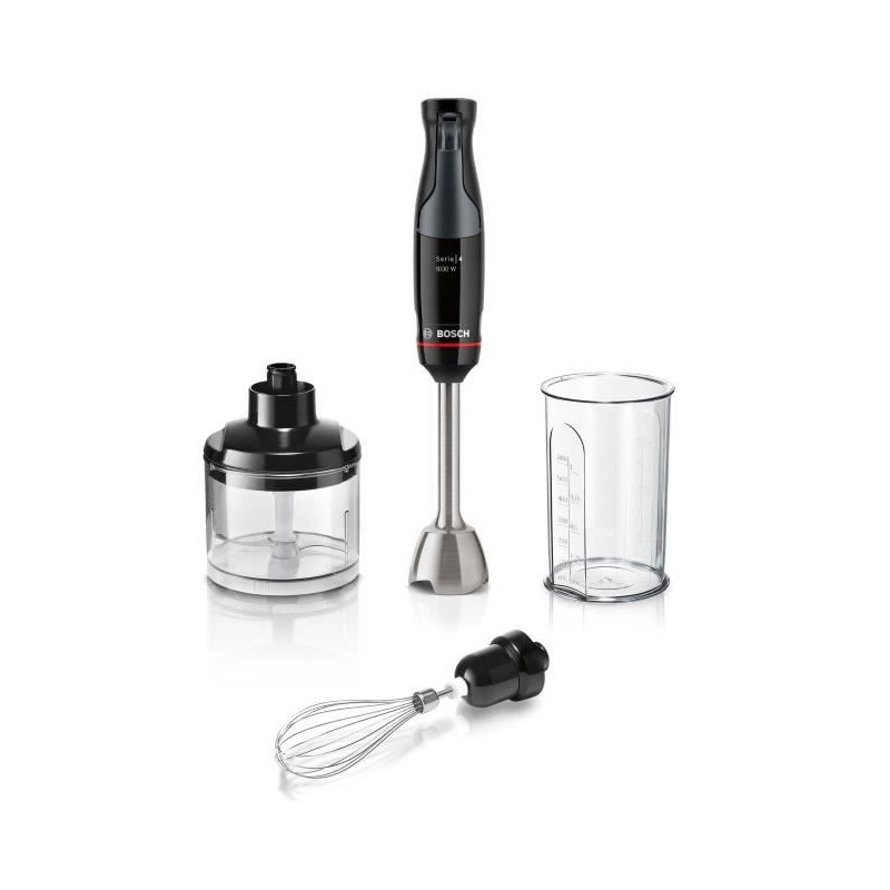 Mixeur plongeant - BOSCH - MSM4B621 - 1000 W - 4 lames aiguiseés - Bol mélang...