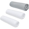 Lot de 3 draps housses TODAY Essential - 160 x 200 cm - 2 personnes - 100% Co...