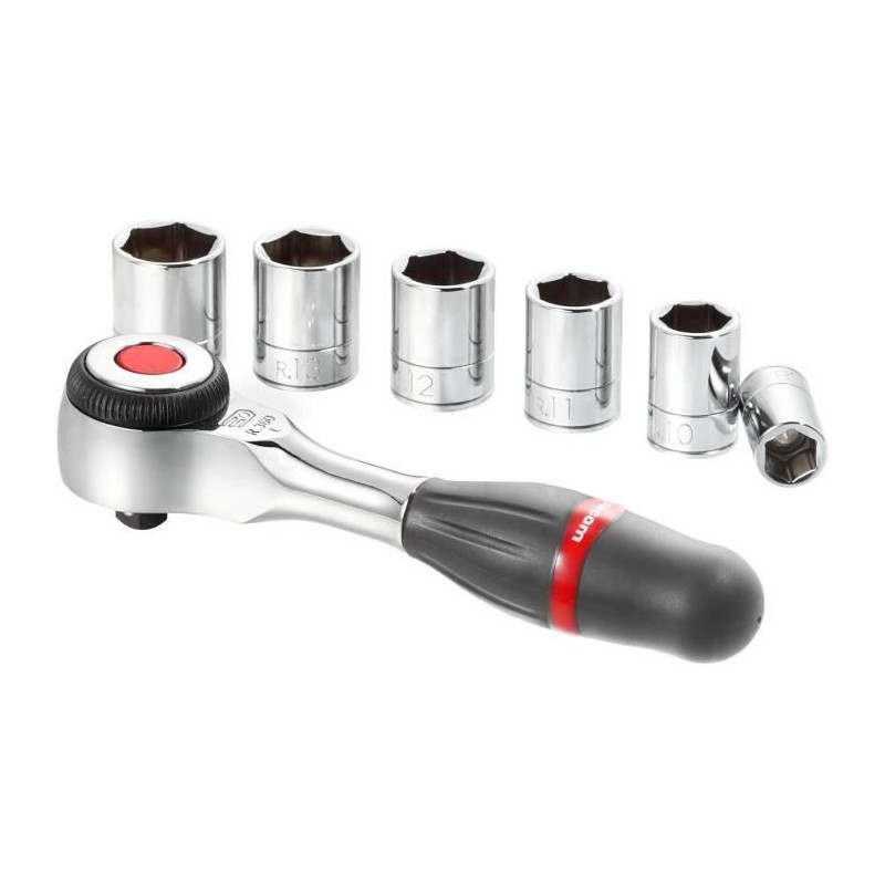 Coffret Cliquet 1/4 FACOM - R.360PACKPB (6 douilles 6 pans) - Clé a cliquet p...