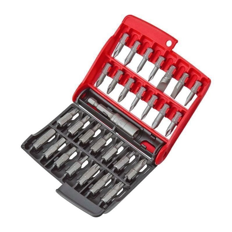 Boîte de 28 embouts série 1 High Perf' (Fente / PH / PZ / 6 pans / Torx) - FA...