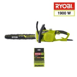 RYOBI - Tronçonneuse 1900 W - guide 35 cm - 15 m/s - tendeur sans outil - 2em...